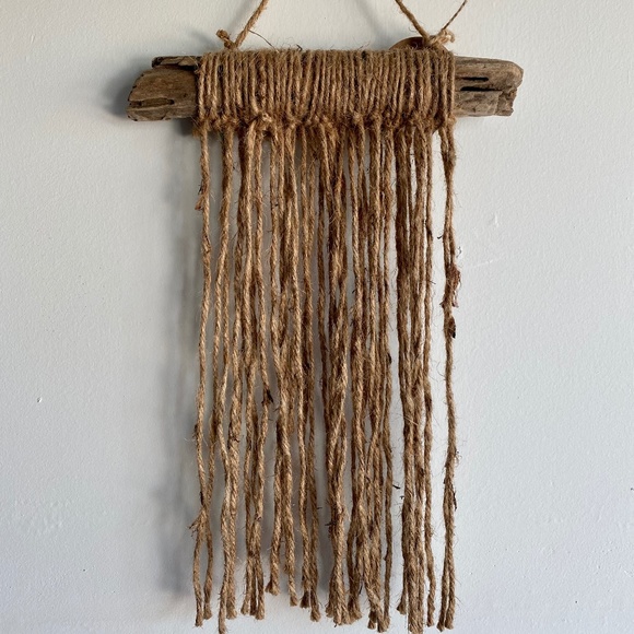 Boho String + Driftwood Wall Decor/Home Accent - Picture 1 of 3